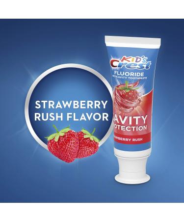 Crest Crest Kids Anticavity Cavity Protection Fluoride Toothpaste for Children Strawberry Rush 4.2 Oz  - Buy Online on GoSupps.com