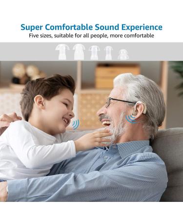 Rechargeable Hearing Aid for Seniors - Noise Cancelling Digital Amplifier for Adults with Volume Control - Flesh - Buy Online on GoSupps.com