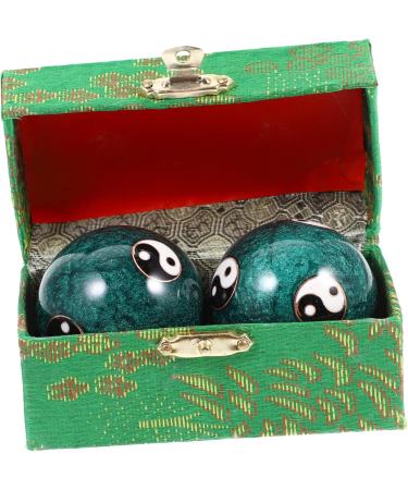 Tovinanna 4 Pieces Metal Massage Balls - Stress Relief Handballs for Effective Hand Massage | International Shipping Available - Buy Online on GoSupps.com