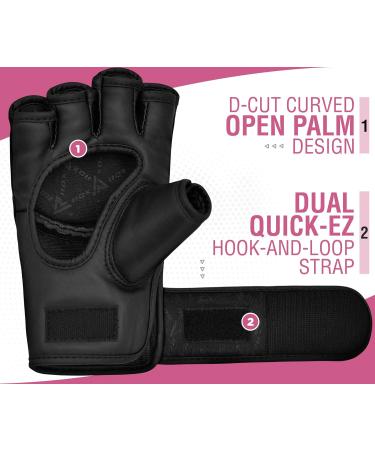 RDX Women's MMA Gloves - Maya Hide Leather Sparring & Kickboxing Training Gloves - Professional Punching Bag & Muay Thai Gloves - Reusable Pink - Buy Online on GoSupps.com