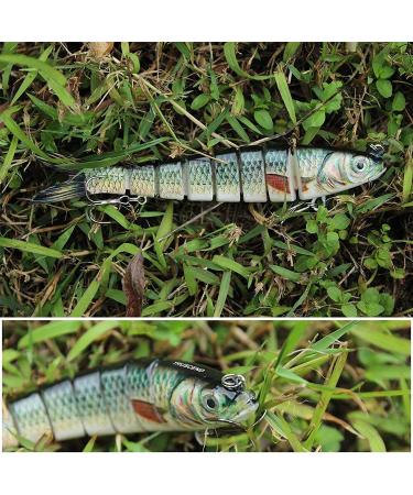 TRUSCEND Multi Jointed Swimbaits - Lifelike Fishing Lures for Bass Trout - Slow Sinking Bionic Swimbaits - Freshwater and Saltwater - A1-5.5inch - 0.95oz - Buy Online on GoSupps.com
