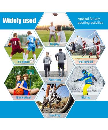 SATINIOR 4 Pcs Ankle Support Brace | Adjustable Compression Sleeve for Men & Women | Breathable Wrap for Sprained Ligaments, Chronic Strain & Sports | Black & Blue - Buy Online on GoSupps.com