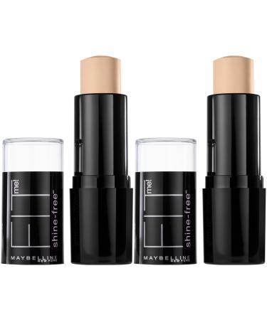 Maybelline New York Fit Me Shine-free + Balance Stick Foundation Makeup, Classic Ivory, 2 Count 2 Count (Pack of 1) classic ivory