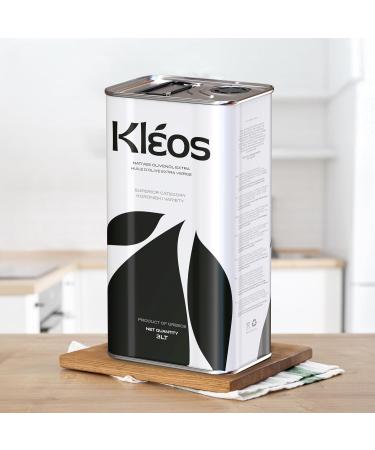 Kleos Kalamata 2023 New Harvest Extra Virgin Olive Oil 3L Tin - Pack of 1 - Buy Online on GoSupps.com