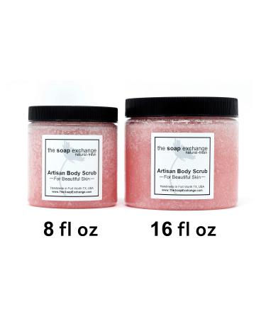 Sea Salt Body Scrub - Apple Cider Scent | Handcrafted Natural Skin Care | 16 fl oz | Exfoliate & Moisturize | Made in the USA - Buy Online on GoSupps.com