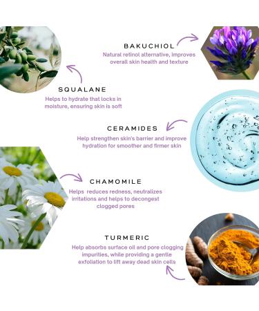 Spa Sciences Retinol Serum - Vegan Revitalizing Formula with Bakuchiol Turmeric & Chamomile - Brighten & Firm - Made in USA - Suitable for Sensitive Skin - 1oz - Buy Online on GoSupps.com