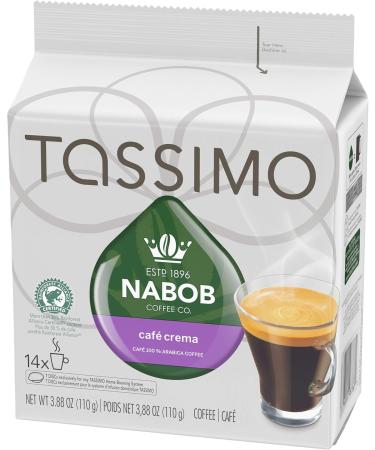 Tassimo Nabob Caf Crema Coffee Single Serve T-Discs 110g (5 Boxes of 14 T-Discs) & Nabob 100% Colombian Coffee Single Serve T-Discs 220g (28 T-Discs) Coffee + Coffee 14 Count (Pack of 2) Caf 14 Count (Pack of 5) - Buy Online on GoSupps.com