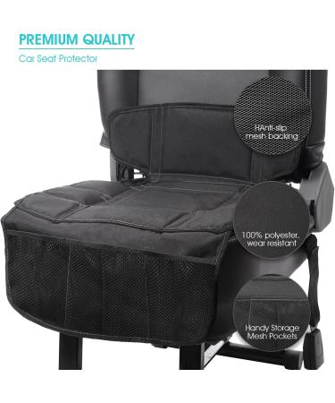 APRAMO Child Car Seat Protector | Waterproof Non-Slip Mat with 3 Mesh Pockets | ISOFIX Compatible - Buy Online on GoSupps.com
