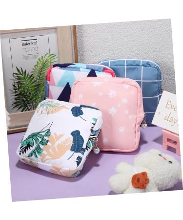 Buy Wofashpuret 4-Piece Travel Storage Bag Set for Women's Bandages Tampons & Feminine Pads - High Capacity Cotton Diaper Bag Organizer - Buy Online on GoSupps.com