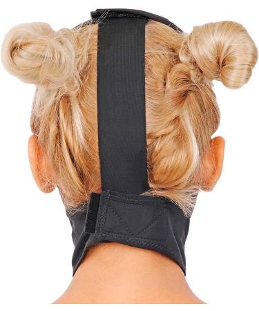 Chin Compression Garment After Liposuction Surgery - Black Large Neck Cover Strap Bandage - Buy Online on GoSupps.com