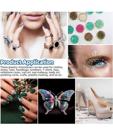 GLARKS B7000 Jewelry Adhesive Glue with Rhinestone Gems Kit 2600Pcs Dark Blue Rhinestones with Gems Adhesive Flat Back Gems Crystal Rhinestones with 6Pcs Dotting Tools for Craft Nail Art - Buy Online on GoSupps.com