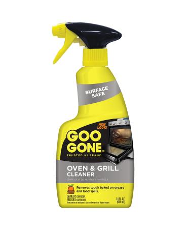 Goo Gone Oven and Grill Cleaner - 14 Ounce - Removes Tough Baked On Grease and Food Spills Surface Safe 14 Fl Oz (Pack of 1)