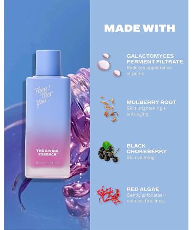 Then I Met You The Giving Essence - Hydrating & Brightening with Niacinamide - Vegan Clean Skincare (3.38 fl oz) - Buy Online on GoSupps.com