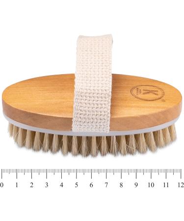 K-Pro Dry Brush Body Brush - Natural Bristles for Cellulite | Eco-Friendly Wooden Body Scrub Tool - Buy Online on GoSupps.com