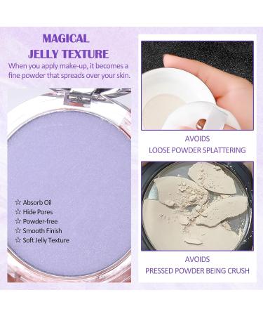 Oil Control Pressed Setting Powder - Matte Long-Lasting Waterproof Makeup | Flawless Lightweight Face Cosmetics in Purple Lavender - Buy Online on GoSupps.com