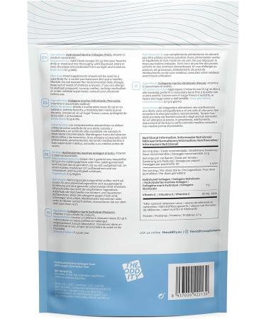 Marine Collagen with Vitamin C | Hydrolyzed Peptides | Essential Amino Acids for Skin Nails Hair Tendons and Ligaments | Collagen Powder | Neutral Flavor 305g | 60 Doses - Buy Online on GoSupps.com