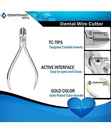 OdontoMed2011 Hard Wire Cutter - Tungsten Carbide Tips Orthodontic Plier - Buy Online on GoSupps.com