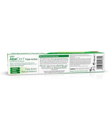 Optima Aloedent Triple Action Toothpaste 100 ml - Pack of 3 - Buy Online on GoSupps.com
