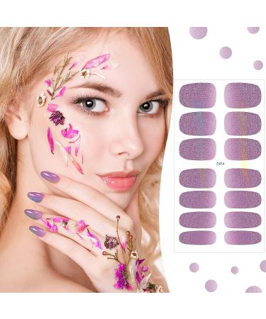 12 Sheets Glitter Solid Color Nail Wraps Nail Polish Stickers Adhesive Nail Polish Wraps Nail Stickers Full Nail Wraps Stick On Nail Strips with 2 Pieces Nail Files for Women Gel Polish Nail - Buy Online on GoSupps.com