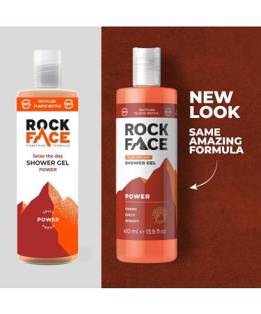 Rock Face Power Shower Gel 410ml | Fresh Spicy Scent | All-in-One Body Wash for Hair and Body | Long-Lasting Fragrance - Buy Online on GoSupps.com