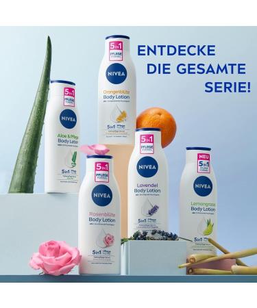 Nivea Aloe & Care Body Lotion 400ml - 5in1 Moisturizing Cream for Dry Skin - Natural Aloe Vera Deep Care Serum - Buy Online on GoSupps.com