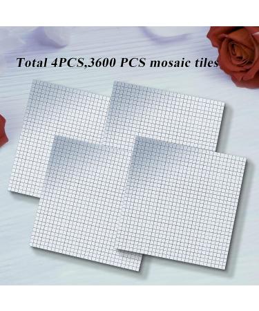 3600 PCS OPOUNT Real Glass Mirror Mosaic Tiles - 5x5mm Self-Adhesive Square Mirrors for Crafts & Home Decorations in Silver - Buy Online on GoSupps.com