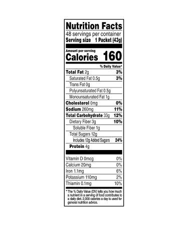 Quaker Instant Oatmeal Maple & Brown Sugar Packets - 48 Individual 1.51oz Packs - Buy Online on GoSupps.com