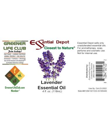 Lavender Essential Oil - 4 oz. - from France - GC/MS Tested - Skin Safe - Supplied in 4 oz. Amber Glass Bottle with Black Phenolic Cone Lined and Safety Sealed Cap - Buy Online on GoSupps.com