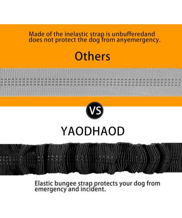 Adjustable Safety Harness for Dogs | Heavy Duty Nylon with 360 Rotary Carabiner & Elastic Buffer - Headrest Style (Black) - Buy Online on GoSupps.com