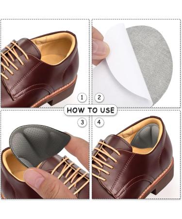 PROUSKY Heel Cushion Inserts - Beige Grey Shoe Pads for Loose Shoes - Anti-Slip Foot Insoles for Women Men - Buy Online on GoSupps.com