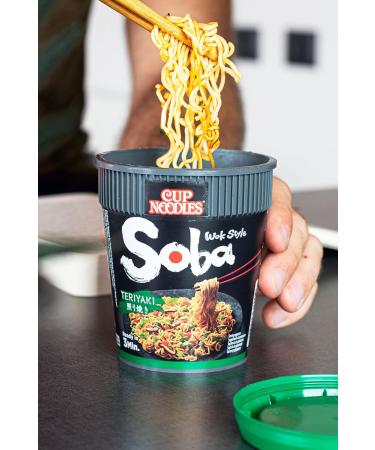 Nissin Cup Noodles Soba Teriyaki - 8 Pack | Wok Style Instant Noodles | Quick & Easy Asian Cuisine - Buy Online on GoSupps.com