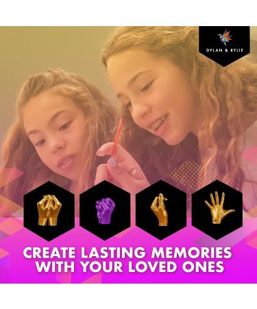 Dylan & Rylie Hand Casting Kit for Couples - DIY Plaster Mold for Anniversary, Wedding, Birthday - Perfect Gift for Adults, Kids, Her, Him, Mom - Buy Online on GoSupps.com