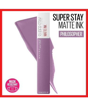 Maybelline SuperStay Matte Ink Un-Nude Liquid Lipstick Philosopher - 0.17 fl. oz. (5 ml) - Pack of 1 - Buy Online on GoSupps.com