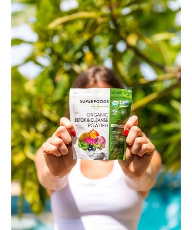 Buy MRM Organic Detox & Cleanse Powder - Peach Mango Flavor, 4.2 oz (120g) - Buy Online on GoSupps.com