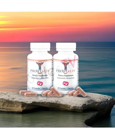 Prostaliv Natural Prostate Health Supplement - 2 Bottles (120 Capsules) - Prosvent, Ultraprost, Prostagenix Alternative - Buy Online on GoSupps.com