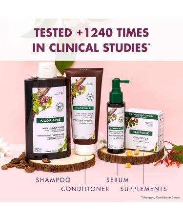 Klorane KERATINcaps Dietary Supplements with Biotin, Quinine, B Vitamins - 60 Count - Thicker, Stronger Hair & Nails - Caffeine & Dye-Free - Buy Online on GoSupps.com