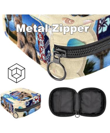 Cute Dogs Beach Napkin Storage Bag | Portable Menstrual Cup | Zipper Bags for Teens & Women - Shop Now! - Buy Online on GoSupps.com