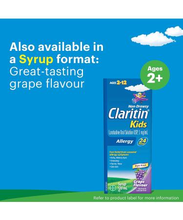 Claritin Kids Rapid Dissolve Allergy Medication - 24 Hour Non-Drowsy Kids Allergy Medicine Antihistamines For Kids Fast Allergy Relief Of Itchy Watery Red Eyes Sneezing Runny Nose 10 Tablets - Buy Online on GoSupps.com