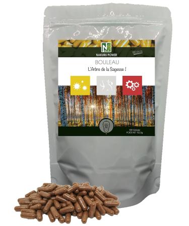 NAKURU | Birch | Power Range | Made in France | “The Tree of Wisdom!” | (500 Capsules of 305mg/Net Weight: 151g)
