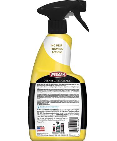 Weiman Oven Grill Cleaner 24oz - 2 Pack | For Broiler, Drip Pans, Ceramic Interiors, BBQ Grates | 24 Fl Oz (Pack of 2) - Buy Online on GoSupps.com