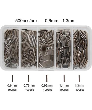 JSHANMEI Copper Tube Crimp Sleeves 1.3mm - 100pcs | Fishing Line Leader Rigging & Wire Rope Connector - Buy Online on GoSupps.com