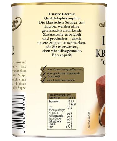Lacroix Double Fertilizer Consomm Double | 3x 400 ml | Premium Clear Broth | Gourmet Soup Specialty for Starters & Snacks - Buy Online on GoSupps.com