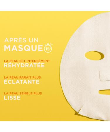 GARNIER Skin Active - Tissue Face Mask - Super Hydrating & Radiance Booster - Vitamin C & Hyaluronic Acid - Vegan & Cruelty Free - Dull Skin Lacking Radiance - x1 - Buy Online on GoSupps.com