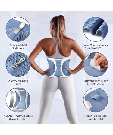 NEENCA Adjustable Back Support Brace - Lumbar Support Belt for Pain Relief Injuries & Sciatica - Heavy Lifting Waist Wrap X-Large Navy Blue - Buy Online on GoSupps.com
