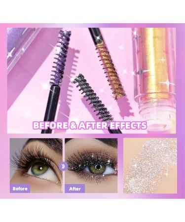 Mascara Color Scintillant Mascara Scintillant Ombre Paupi res Mascara Color Mascara Scintillant Diamant Argent Maquillage Imperm able Pour Les Cils Maquillage De F te (01) - Buy Online on GoSupps.com