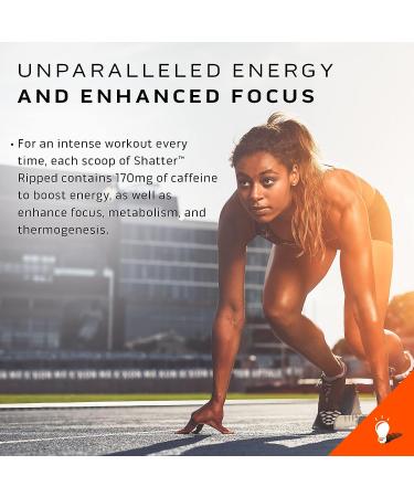 MuscleTech Shatter Ripped Pre-Workout | Energy + Weight Loss Formula | Rainbow Candy | 40 Servings - Buy Online on GoSupps.com