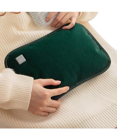 Cartoon Electric Hot Water Bottle for Hand and Foot Warmth | Portable Heating Pad for Pain Relief and Relaxation - Green - Buy Online on GoSupps.com