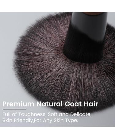 Natural Goat Hair Makeup Brushes Set - Professional & Soft Travel Brushes for Makeup Artists - Buy Online on GoSupps.com