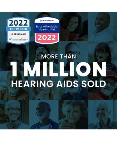 MDHearingAid Volt Hearing Aid (Set of 2) Doctor-Designed Rechargeable - Deluxe Charger Included | 2 Directional Microphones, 4 Audio Settings | Fits with Glasses - 2 Count - Buy Online on GoSupps.com