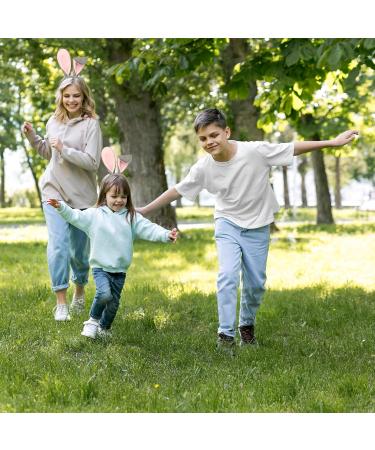 Abeillo Bunny Ears Headband Cute Plush Rabbit Ears Hairband Gray&Pink Hair Styling Decoration for Bunny Costume Cosplay Party Fancy Dress Up Accessories Women's Fashion Headbands - Buy Online on GoSupps.com